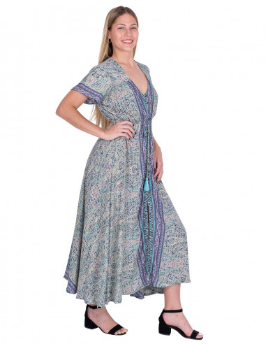 Botões e mangas de vestido