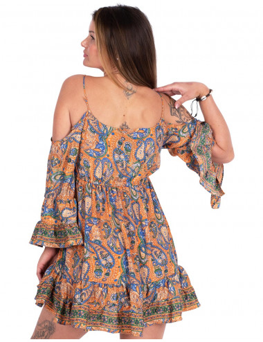 Robe en soie avec vol 2