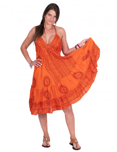 Vestido laranja sânscrito 2