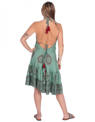 Robe en coton avec symbole Om