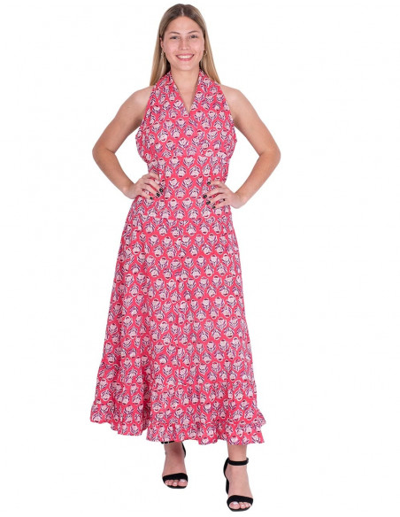 Langes Baumwollkleid