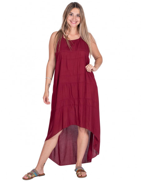 Robe hippie en rayonne