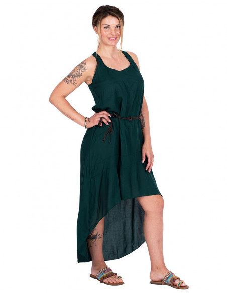 Abito verde fluido