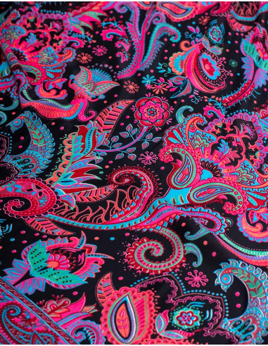 Robe en soie imprimée