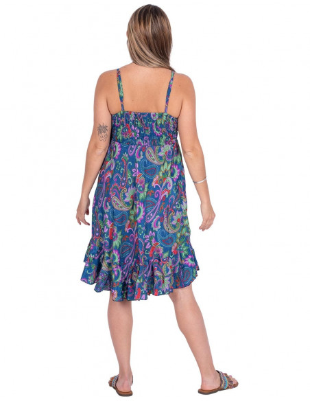 Vestido de renda de seda