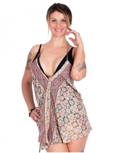 Extra Short Printed Dress