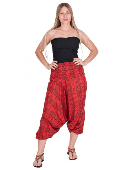 Pantalon hippie rouge