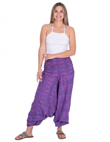 Pantaloni hippy viola