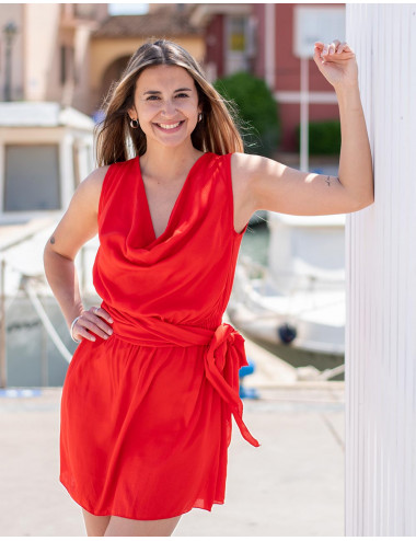 Lace and Draped Dress