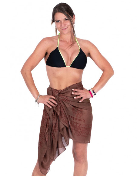 Pareo Rayon marrone