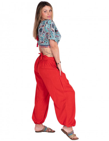 Bedrucktes Crop-Top aus Seide