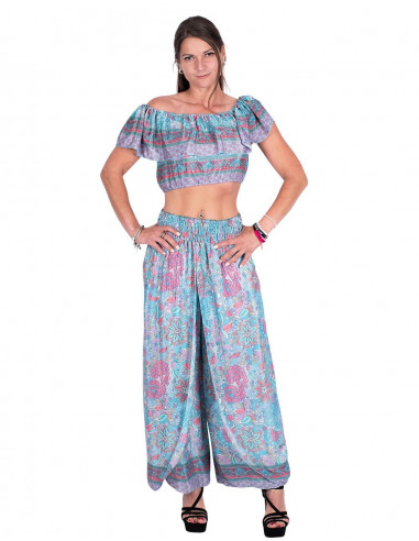 Crop Top mit Rüschen