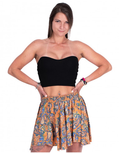 Orange Mini Skirt