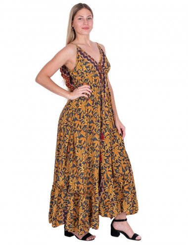 Langes Kleid mit Rüschen am... 2