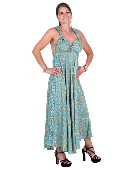 Kleid mit gekreuztem Rücken