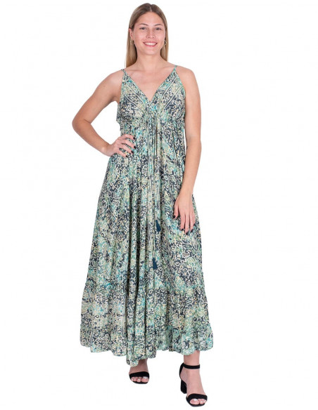 Langes Kleid mit tiefem Rückenausschnitt