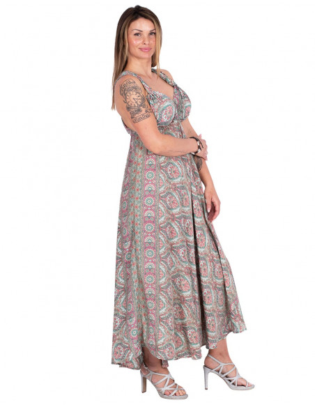 Abito lungo in seta originale