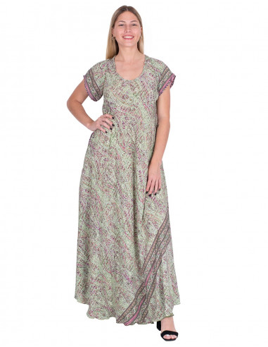 Abito in seta con maniche