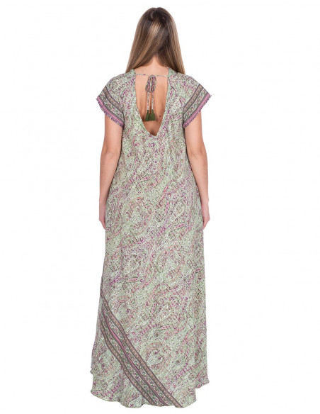 Seidenkleid mit Ärmeln