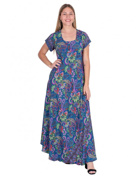 Blue Dress Large Size