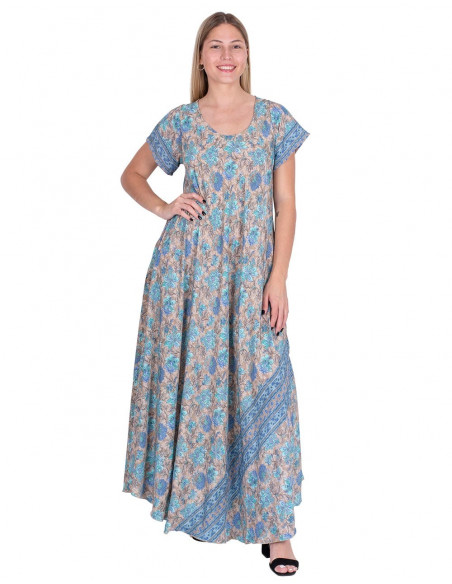 Flowers Dress Large Size