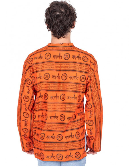 Orange Ethnic Shirt