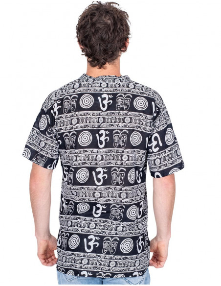 Simbolo Om Camicia Nera