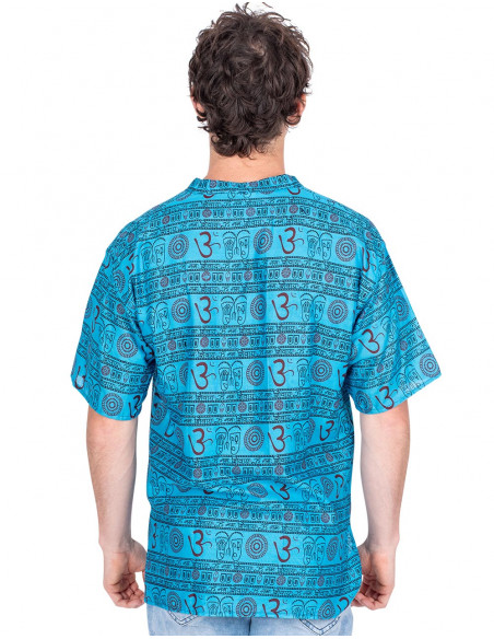 Chemise fermée bleu clair