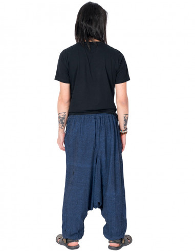 Saruel blaue Hose