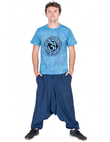 Saruel blaue Hose