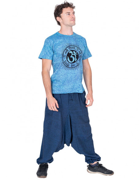 Saruel blaue Hose