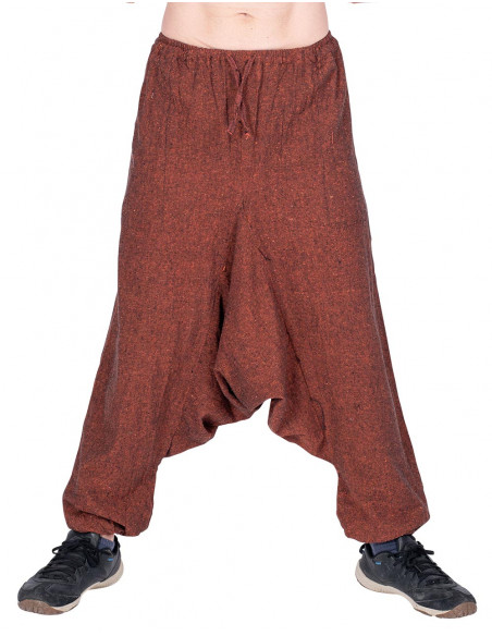 Pantaloni hippie marroni