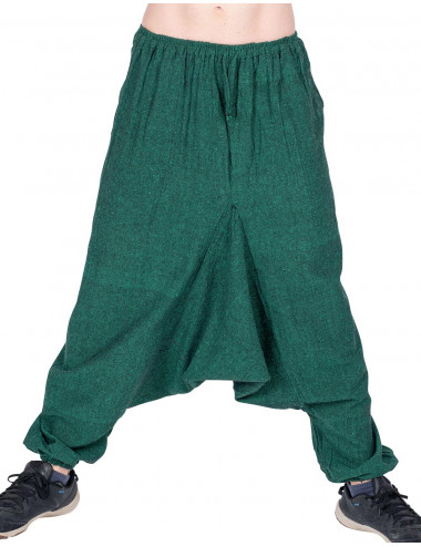 Rustikale grüne Hippie-Hose 2