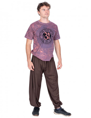 Pantalon bombacho marron