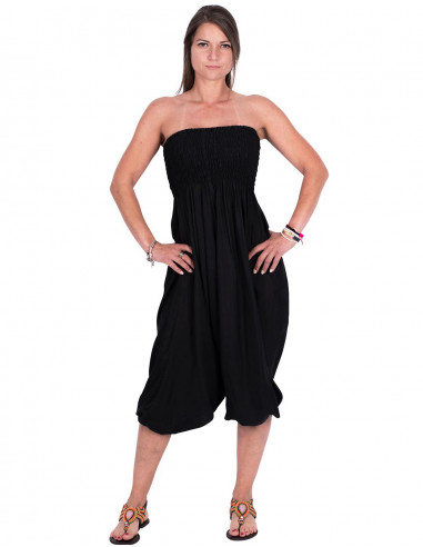 Vielseitiges Kleidungsstück aus schwarzem Rayon