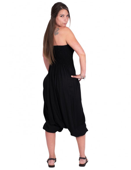 Vielseitiges Kleidungsstück aus schwarzem Rayon
