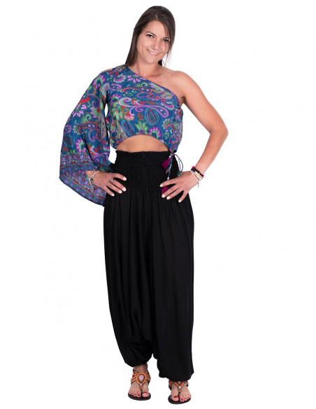 Black Rayon Versatile Garment