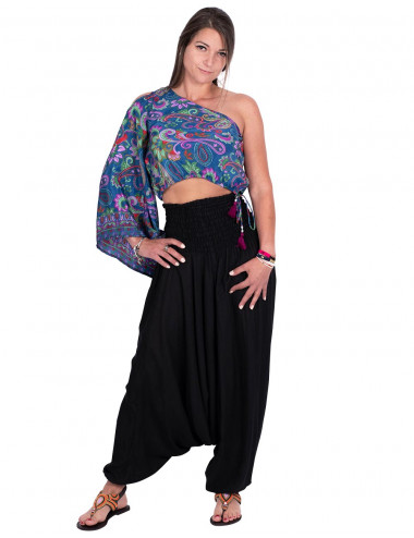 Roupa Versátil de Rayon Preto 2