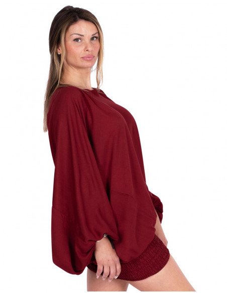 multifuncion-vestido-rayon-liso-burdeos
