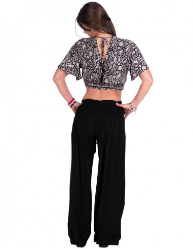 Black Viscose Pants