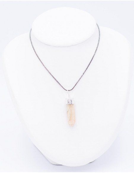 Mineral Octagonal Stone Necklace