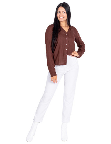 Brown Shirt with Buttons