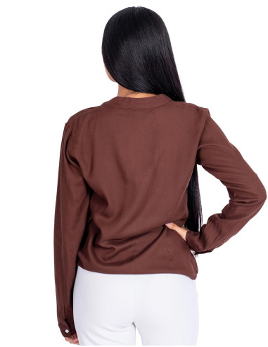 Brown Shirt with Buttons