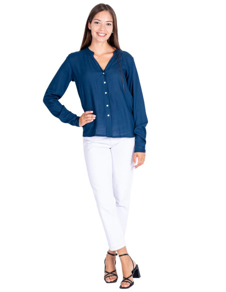 Camisa Rayon Azul