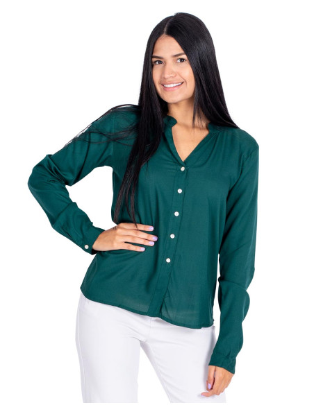 Green Basic Blouse