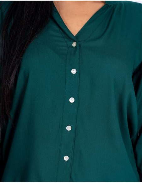 Green Basic Blouse