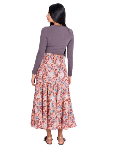 Jupe hippie imprimée
