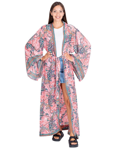 Kimono long imprimé