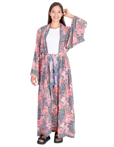 kimono-largo-mujer-seda-otoño-rosa