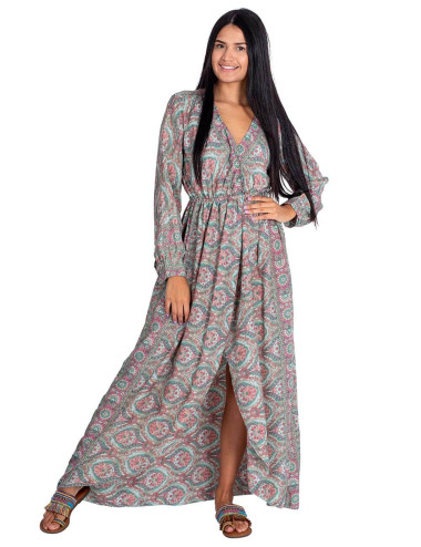 Langes Kleid im Boho-Stil